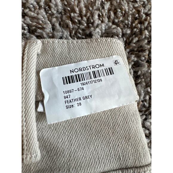 NWOT Mother The Hustler Flood Feather Grey High Rise Jeans Size 28 - Picture 9 of 13